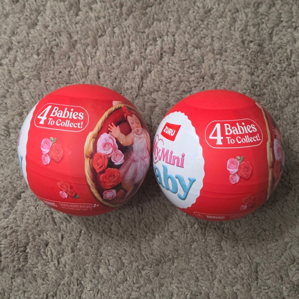 Zuru My Mini Baby Sweet Hearts Surprise Capsules Set of 2 Heart & Rose Theme NEW - Picture 5 of 8